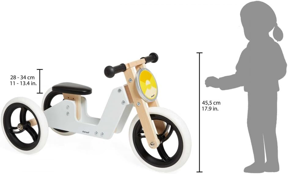Triciclo evolutivo de madera 2 en 1 - Imagen 3
