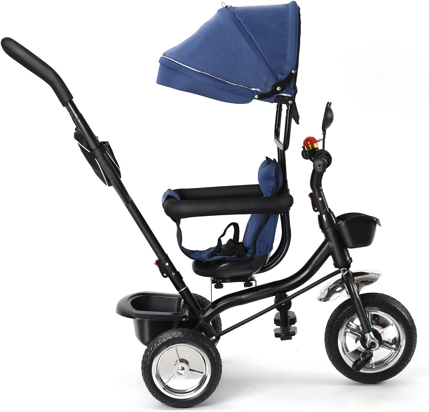 Triciclo Niños Escalable con Parasol Plegable - Imagen 5