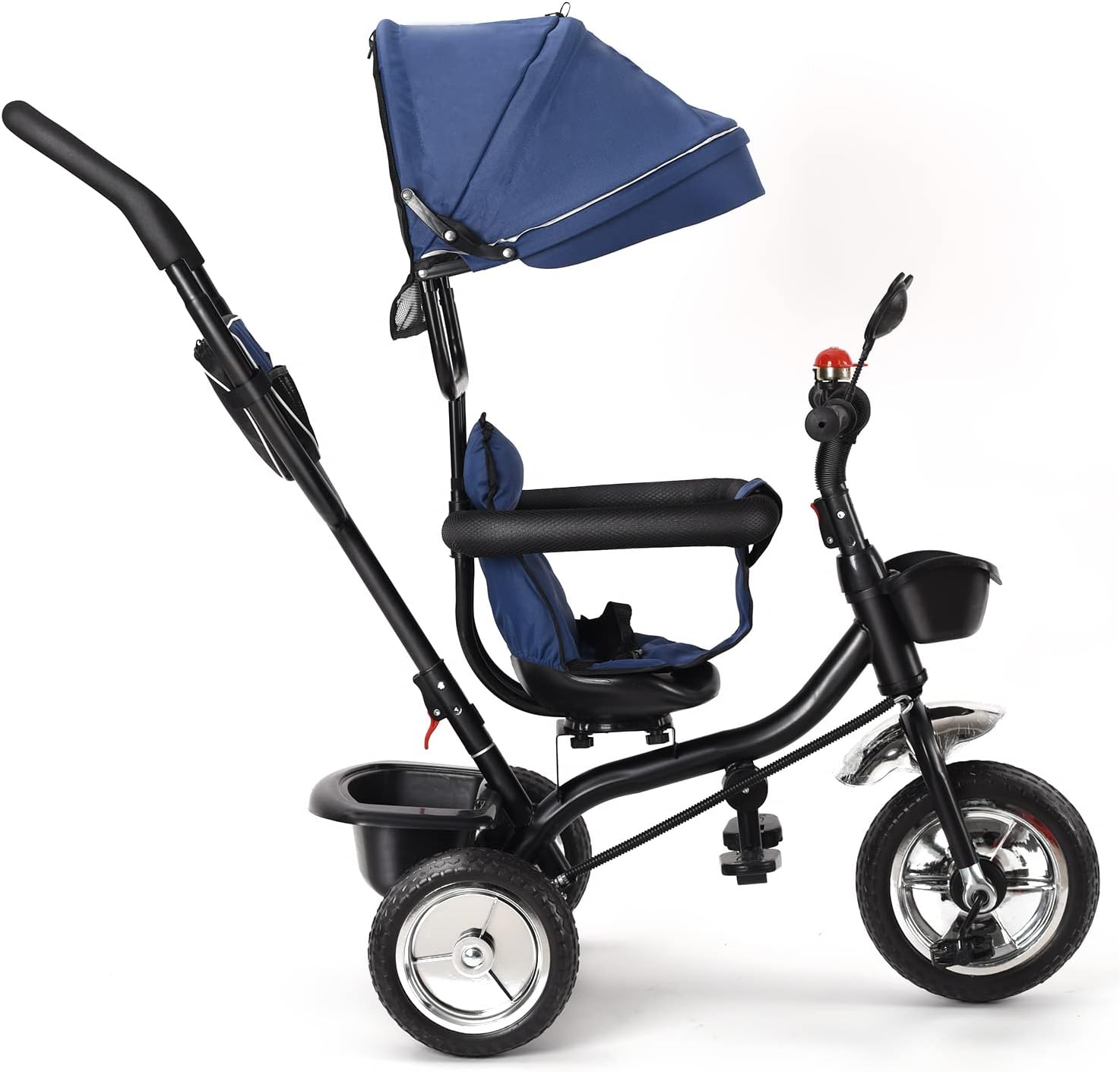 Triciclo Niños Escalable con Parasol Plegable - Imagen 3