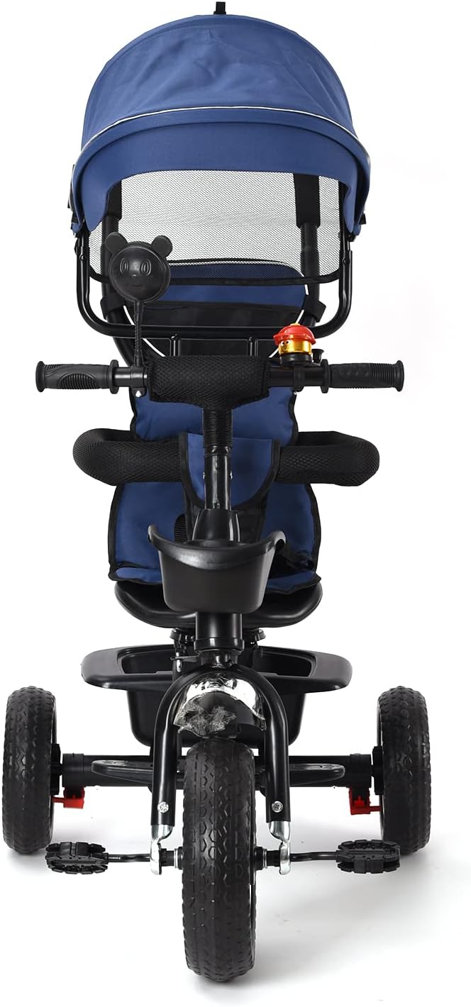 Triciclo Niños Escalable con Parasol Plegable - Imagen 6