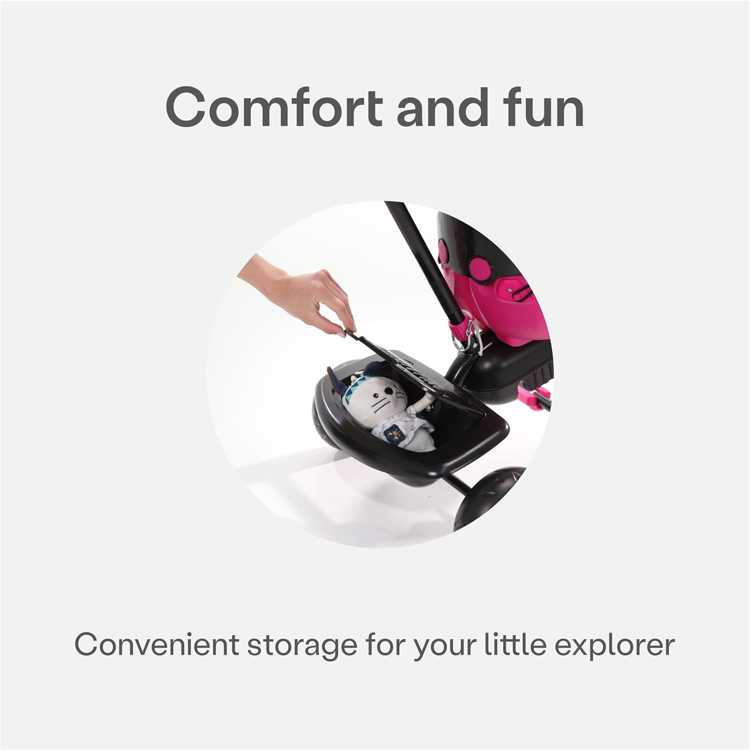 smarTrike Triciclo 4 en 1 Rosa para Niños - Imagen 6