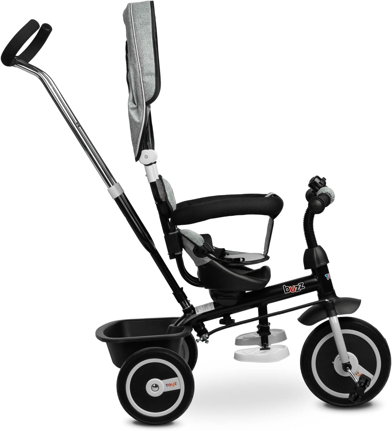 Toyz Buzz Triciclo y Cochecito 2 en 1 - Color Gris - Imagen 6