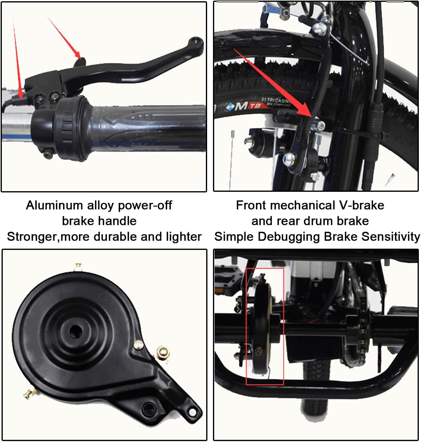 Triciclo Eléctrico 24" para Adultos con 3 Modos de Conducción - Imagen 5