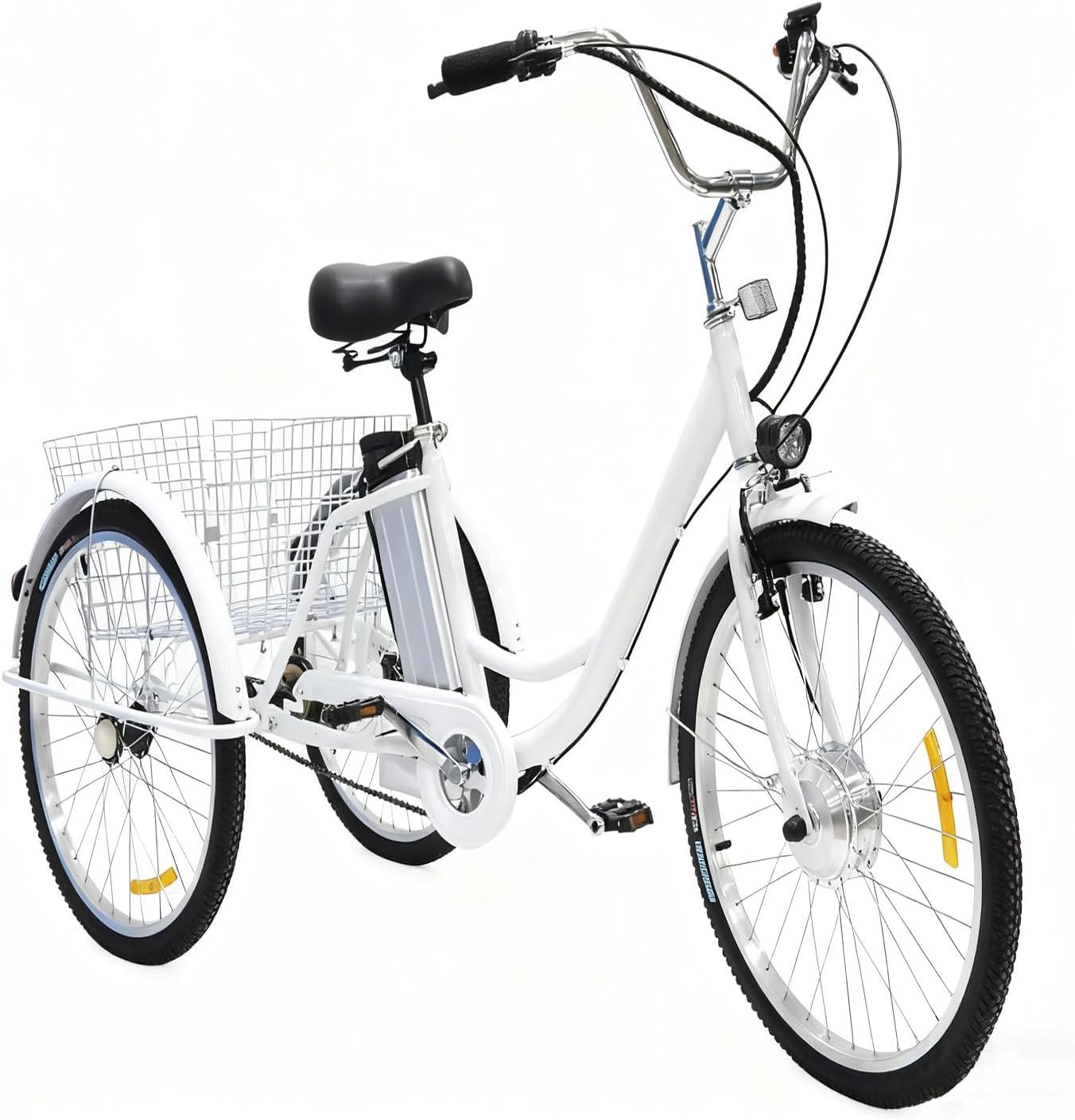 Triciclo Eléctrico 24" para Adultos con 3 Modos de Conducción