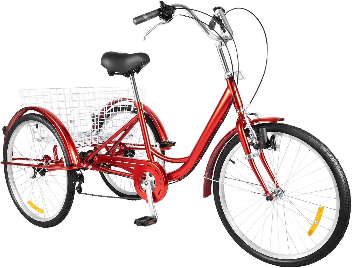JJsdwin triciclo de 24 pulgadas con 6 velocidades