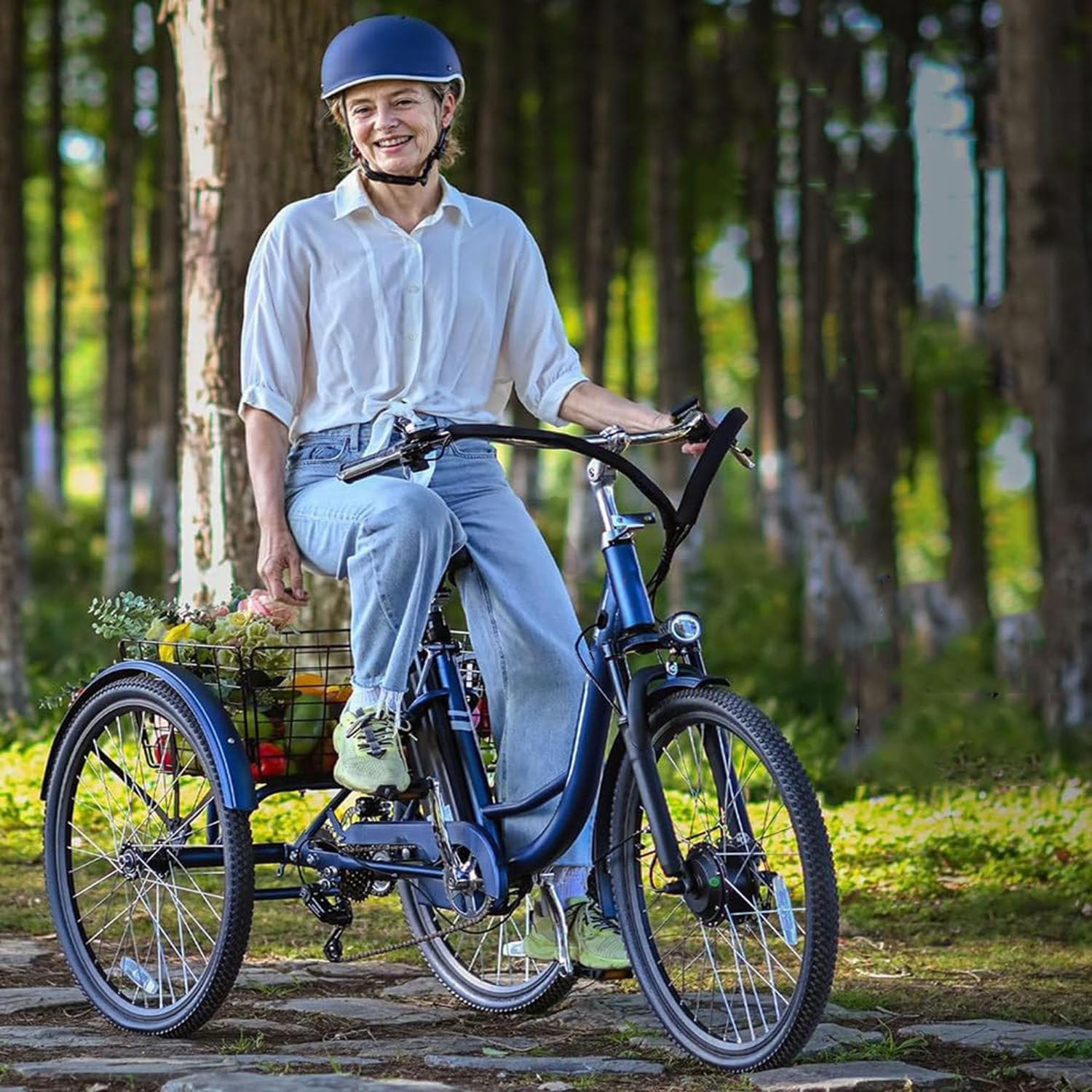 Triciclo Eléctrico 24" para Adultos con 3 Modos de Conducción - Imagen 7